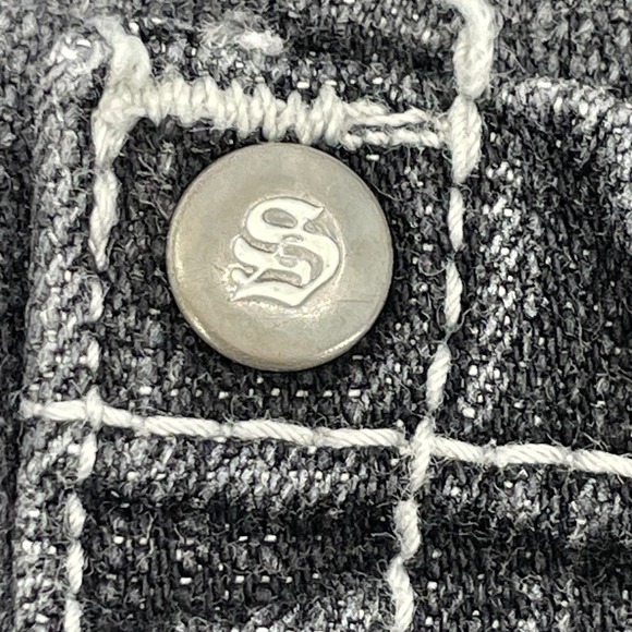 Southpole Baggy Wide Leg Jeans Mens 34x30 Faded Black Y2K Hip Hop Red Tab Vtg. - Picture 8 of 12